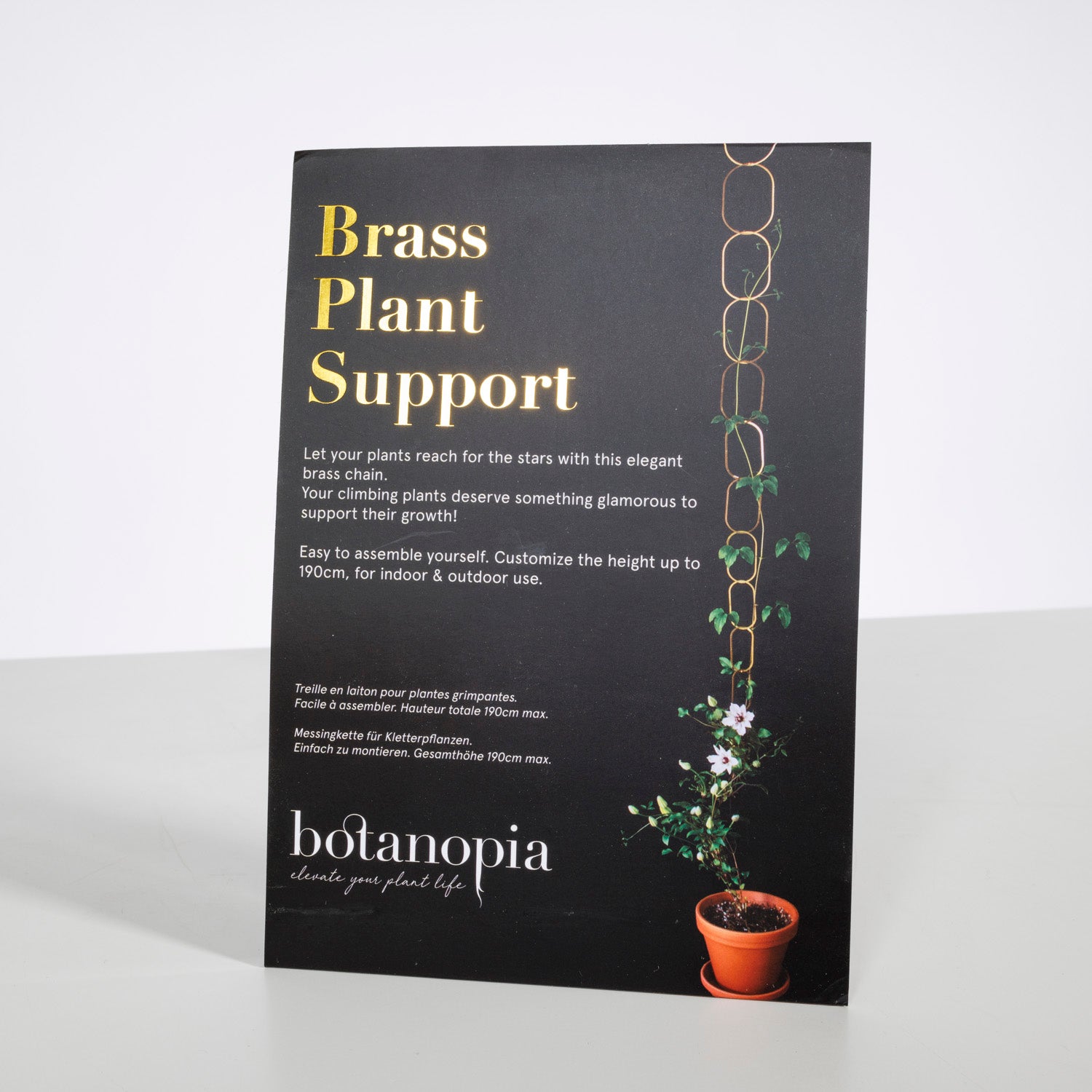 Brass Plant Support Gold